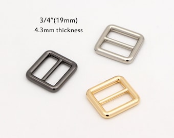 2-4-10pcs 3/4"(19mm) strap adjuster slide buckle Adjustable Buckle Strap buckle belt buckle purse hardware