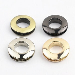 4-10pcs 1/2&quot;(14mm) Screw Eyelet Metal Grommet Round eyelets Grommets Bag strap replacement connector Bag handle hardware