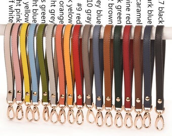 Leather Wristlet Strap Leather Key chains for Women Leather Purse Bag Strap