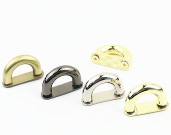 4pcs 1/2"(13mm) Bridge buckle Bag chain strap connector Screw d ring bag hardware