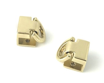 4pcs vis connecteur petit connecteur de chaîne vis d'anneau sac à main matériel