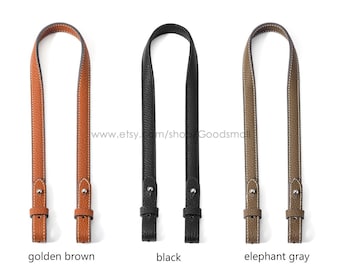 Leather bag handle 1.5cm Leather purse handle Leather shoulder strap