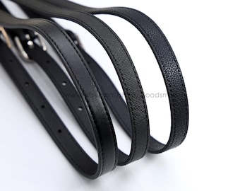 3 modèles de bandoulière en cuir noir 1,2 cm 1,5 cm 1,8 cm bandoulière en cuir bandoulière