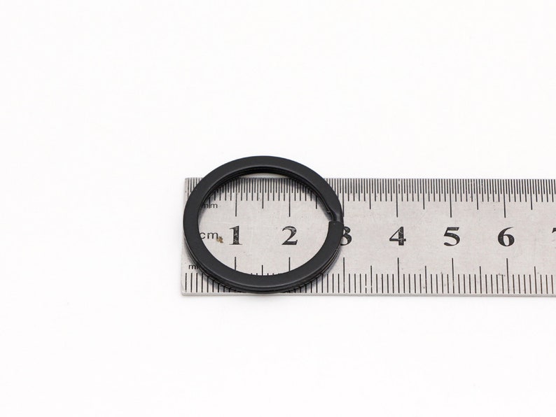 10-20-50pcs Porte-clés noir 30mm Split Keyring Keyring Key chain split ring Bulk Key Ring Keychain Findings image 4