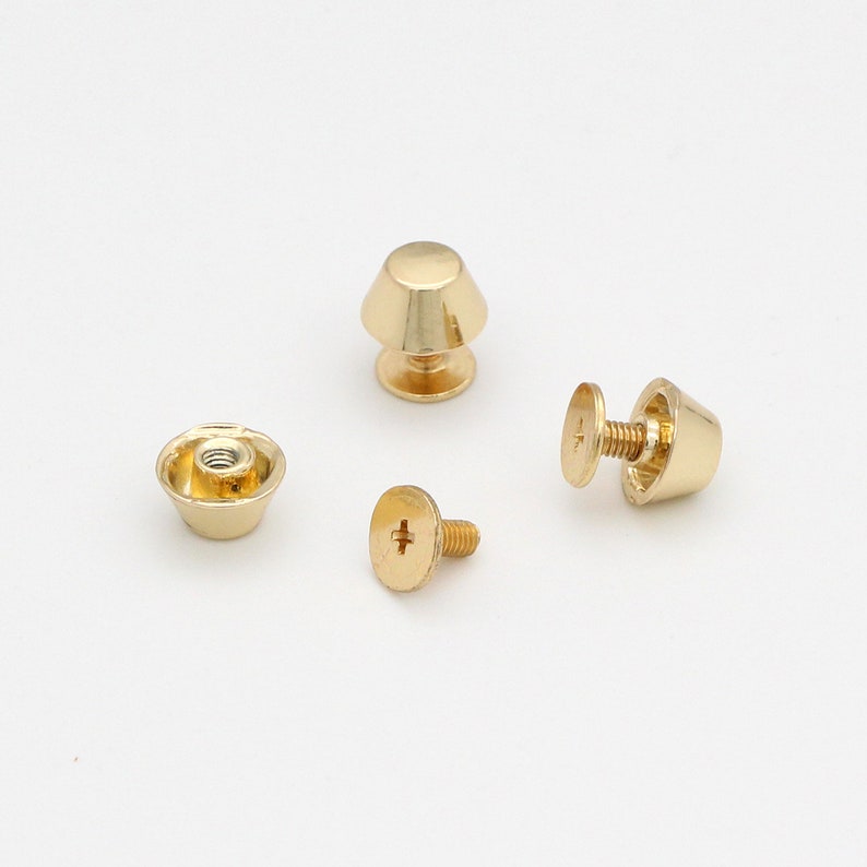 20set 10mm Screw Back Rivet Studs Spike Screw Rivets Chicago Etsy