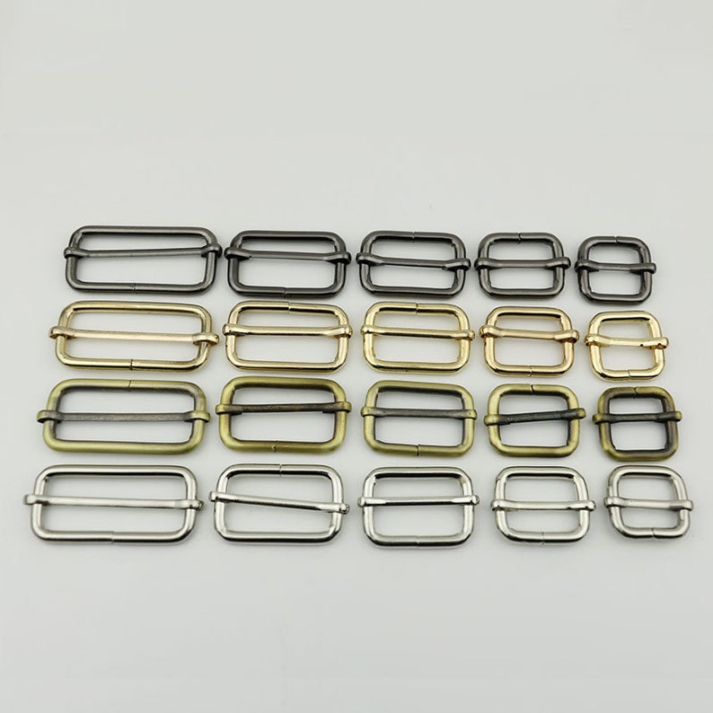 10pcs Strap Adjuster Strap Slider Purse Ring Slide Buckle Etsy