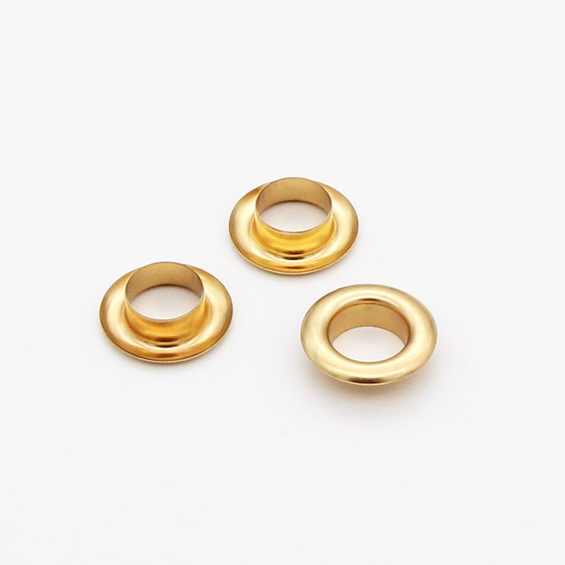 50set 14mminner Gold Eyelets Grommets With Washers Metal Etsy