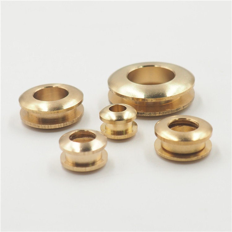 4set Solid Brass Screw Grommet Eyelet Round Grommet Eyelets Etsy