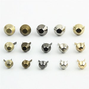 50 Uds. Pies de bolsa 10mm 12mm 15mm pies de bolso pies de bolso hardware de bolsa