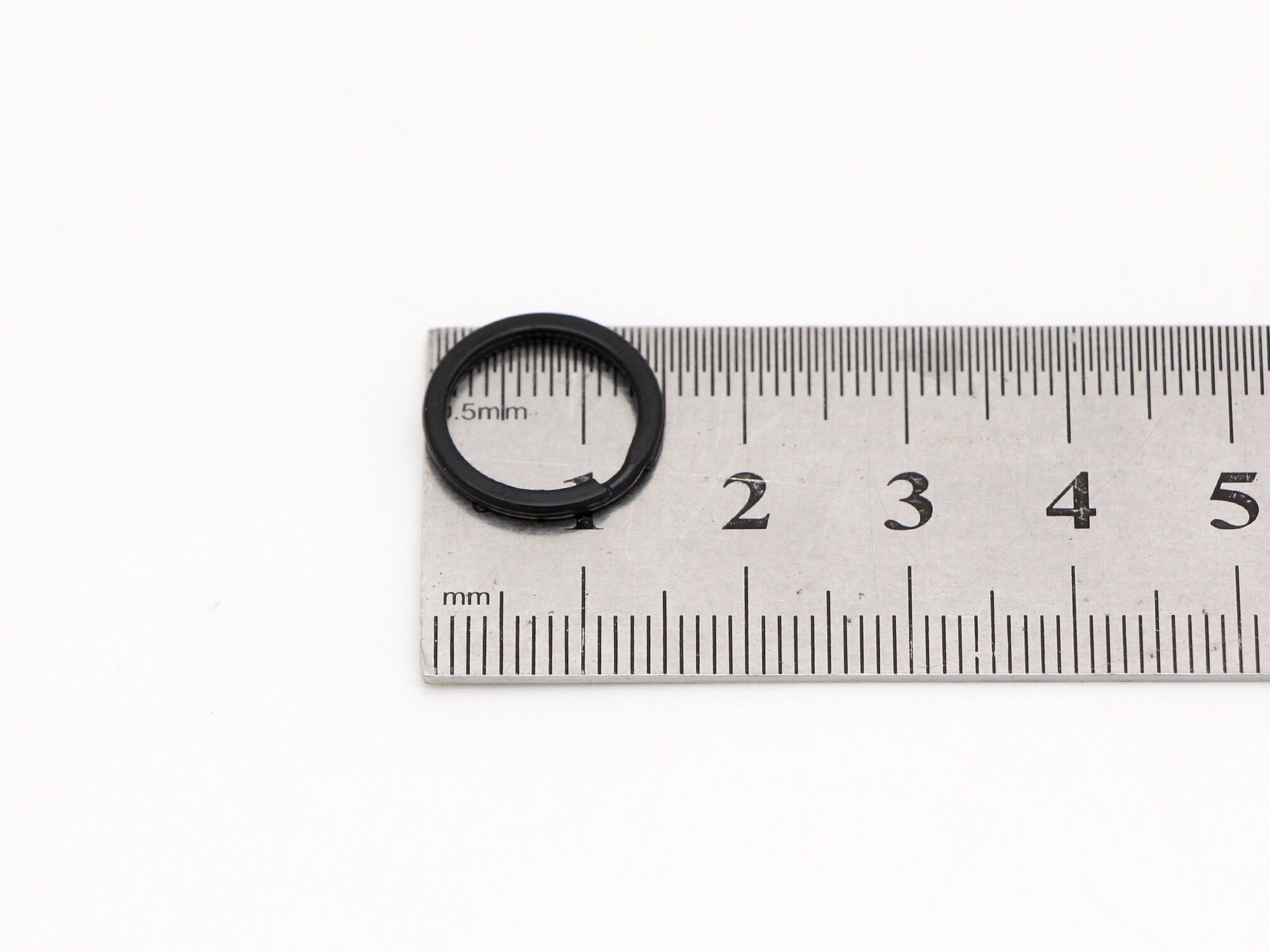 102050pcs Small Key Ring 15mm Black Keyrings Flat Split Etsy