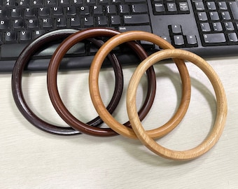 a pair round handle wooden handle bag handle wood handle