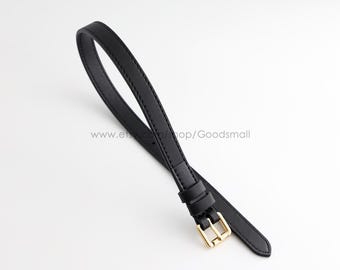 Dark blue Black Leather Purse strap extender for Leather bag handle Shoulder strap Crossbody strap