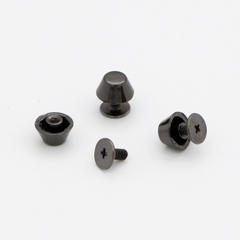 20set 10mm Screw Back Rivet Studs Spike Screw Rivets Chicago Etsy