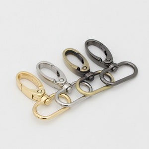 4pcs Swivel hook 5/8&quot;(16mm) 3/4&quot;(20mm) 1&quot;(25mm) 1&quot;1/4&quot;(32mm) 1&quot;1/2&quot;(38mm) swivel clasp purse clasp swivel lobster clasp