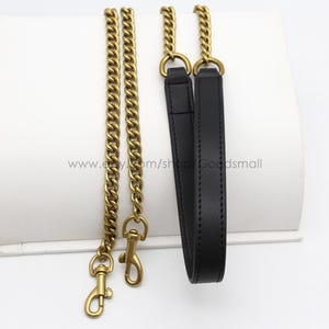 Leder Tasche Kettengurt Antik Gold Geldbörse Kette Frauen Schultertasche Gurt