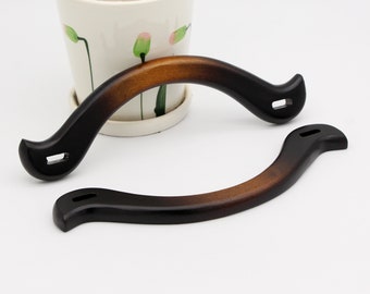 a pair 23.5*7cm wooden purse handle wooden Bag Handle handbag handle bag hardware