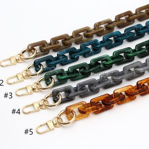 Acrylic Bag handle Bag chain Purse chain strap Shoulder strap
