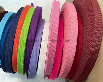 3/4" Polyester cotton webbing for Canvas bag strap purse strap sold by the yard