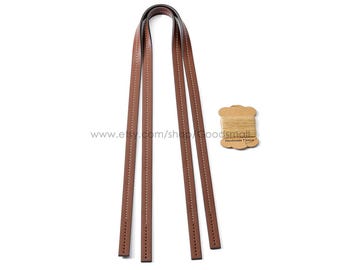 1 Pair Replacement Leather Strap DIY Woven Bag strap Leather Shoulder strap 1.4cm*75cm