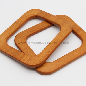 4 color Wooden bag handle 15cm*13cm Tote bag handle