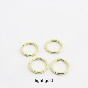 10-20-50pcs Key ring 20mm Flat Split Keyring Key chain ring split rings for key fob hardware image 3