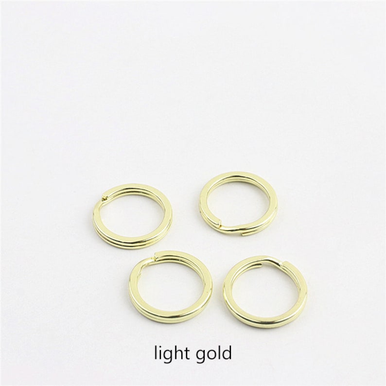 10-20-50pcs Key ring 20mm Flat Split Keyring Key chain ring split rings for key fob hardware image 3