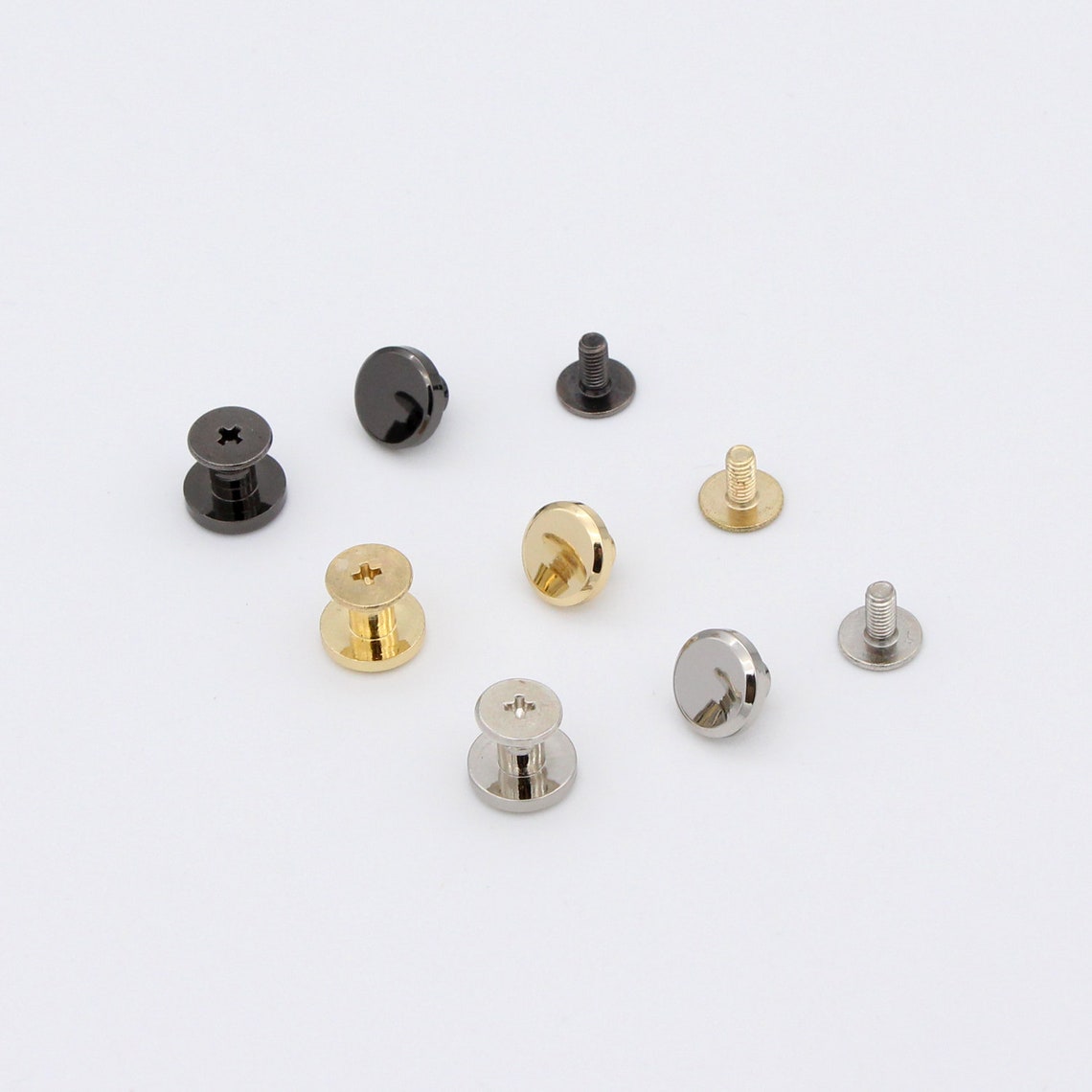 20set 10mm Screw back studs screw rivets Chicago screw purse Etsy