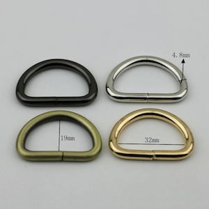 10pcs 1&quot;1/4&quot;(32mm) D ring buckle welded d ring Purse ring purse hardware