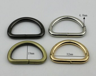 10pcs 1"1/4"(32mm) D ring buckle welded d ring Purse ring purse hardware
