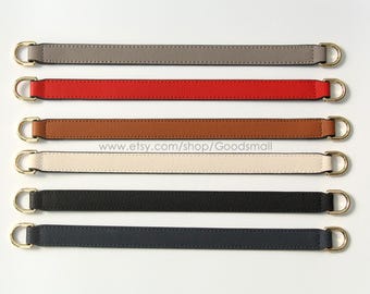 Leather bag chain strap extender Leather purse handle Leather Shoulder strap