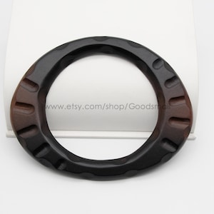 a pair Wooden bag handle Tote bag handle
