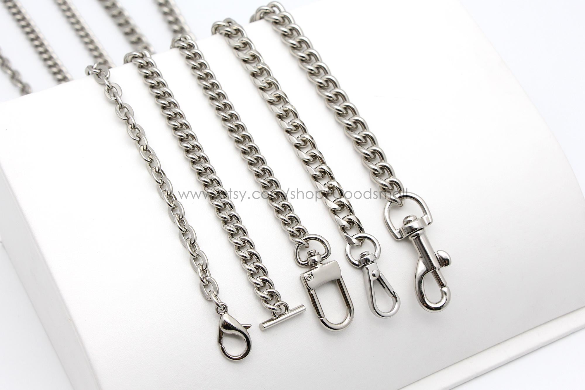 Manici A Catena Per Borsa In Argento - Tracolla Regolabile Per Borse In EVA E Tote - Foto 8