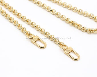 Cadena de monedero dorada de 8 mm Correa de cadena para bolso Correa de cadena para bolso de mujer