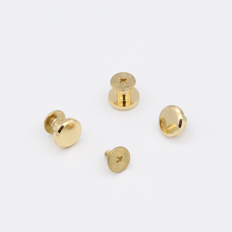 10set 10mm Screw Back Studs Screw Rivets Chicago Screw Purse Etsy