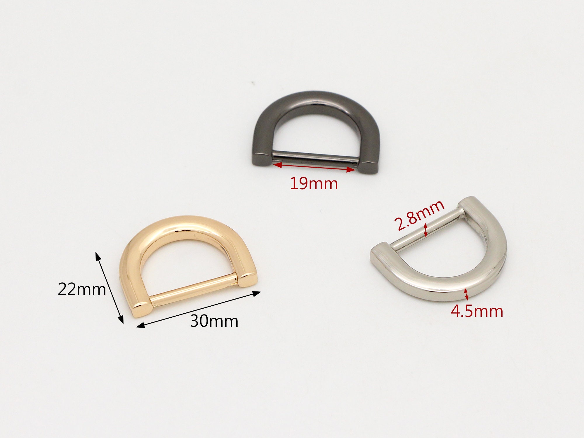D-rings 1inch D-ring Findings Heavy duty d ring buckles sewing rings Purse  ring strap D ring