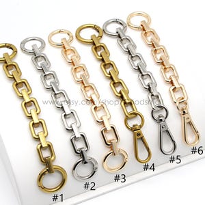 Alloy Purse chain extender bag strap extender for Women purse strap Shoulder strap