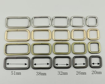 10pcs Rectangle ring Purse ring rectangular rings purse hardware