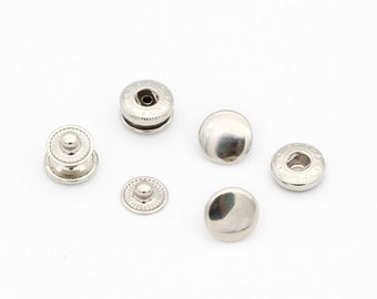 20set 10mm Double bouchon pression bouton pression fixation Stud fermeture boutons pression