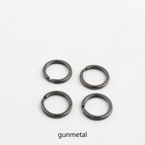 10-20-50pcs Key ring 20mm Flat Split Keyring Key chain ring split rings for key fob hardware image 4