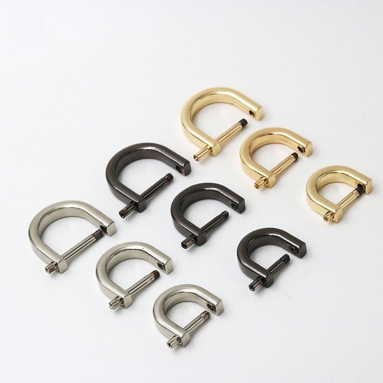 4pcs Screw D Ring Purse Ring D Ring Buckle Gold Gunmetal Etsy