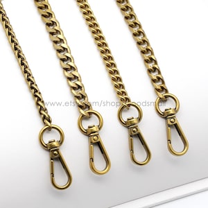 Frauen Tasche Kettengurt Antik Gold Geldbörse Kette Schultergurt