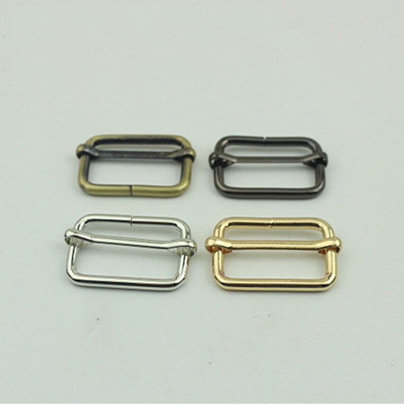 10pcs Strap Adjuster Strap Slider Purse Ring Slide Buckle Etsy
