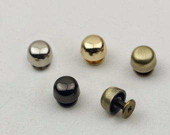 10set Screw rivet 10mm Dome rivets Chicago screw in rivet purse feet screw studs screw back rivet purse hardware