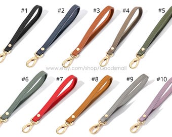20 color Leather Wristlet Strap for Pochette, Wallets, Clutches & Luxury Bags