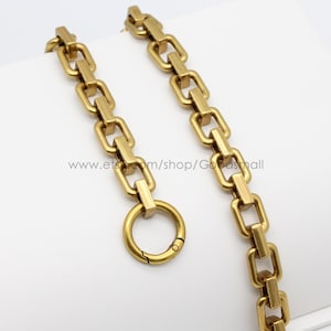 Antique gold Purse chain extender 14mm bag chain for Women purse strap bag handle