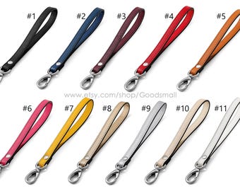 11 color Leather Wristlet Strap for Pochette, Wallets, Clutches & Luxury Bags