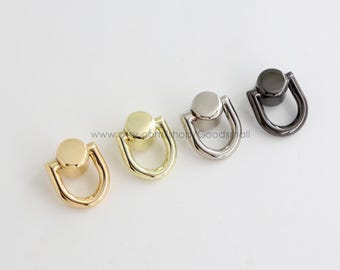 4pcs Screw D Ring Chicago Screw rivet Handbag Connector Chain Connector Screw Connector
