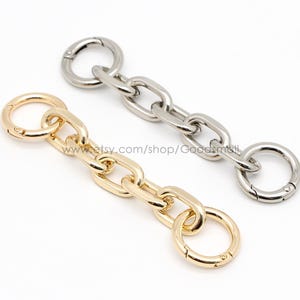 Purse chain extender Aluminum bag strap extender for Women purse strap Crossbody strap