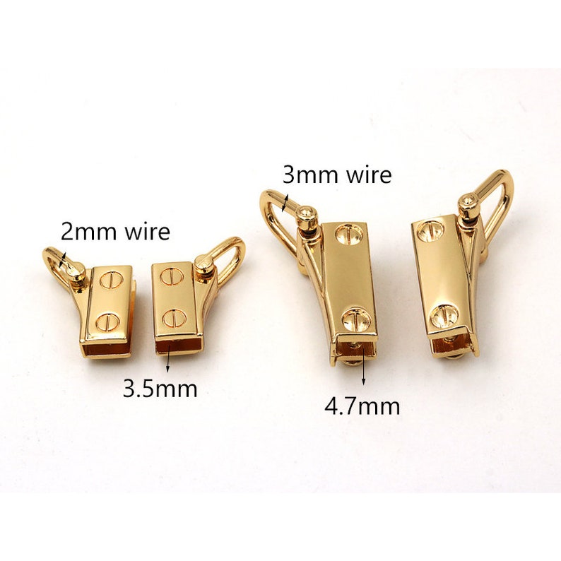 Screw d ring Chain Connector Purse Connector Ring screw rivet purse ring belt buckle purse clasp 12mm 2pair 12