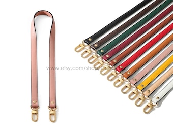 11 color Leather purse strap Leather shoulder strap